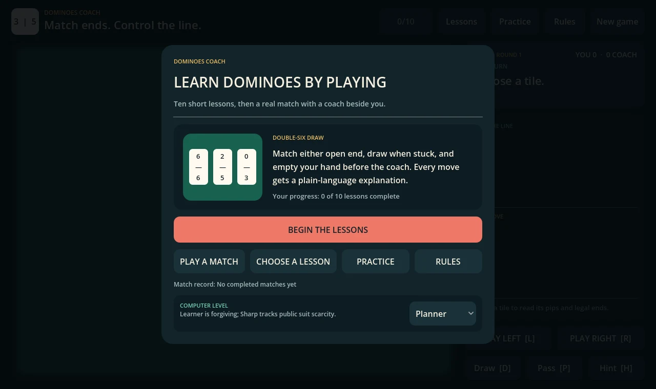 Dominoes Coach preview